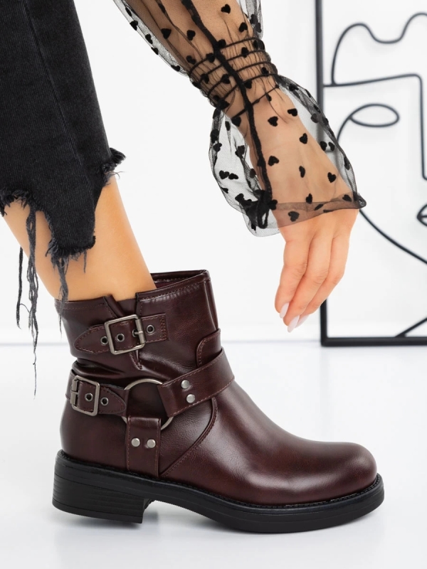 Γυναικείες Μπότες Sherida  Βουργουνδία, 5 - Kalapod.gr