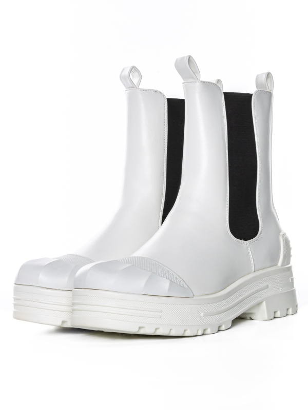 Γυναικείες μπότες Belisa λευκά, 2 - Kalapod.gr