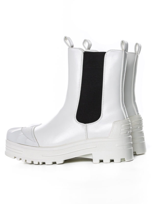Γυναικείες μπότες Belisa λευκά, 4 - Kalapod.gr