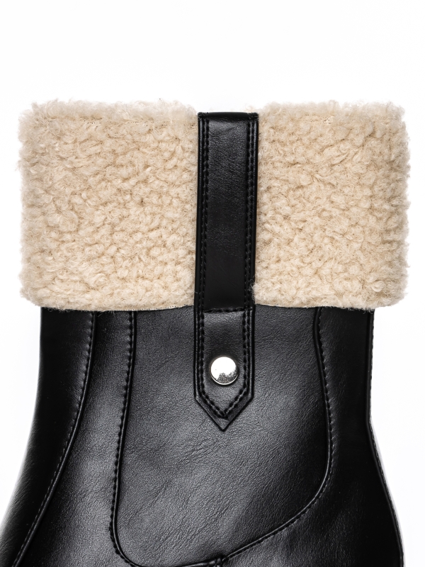Γυναικεία μπότακια Vilyana μαύρα, 2 - Kalapod.gr
