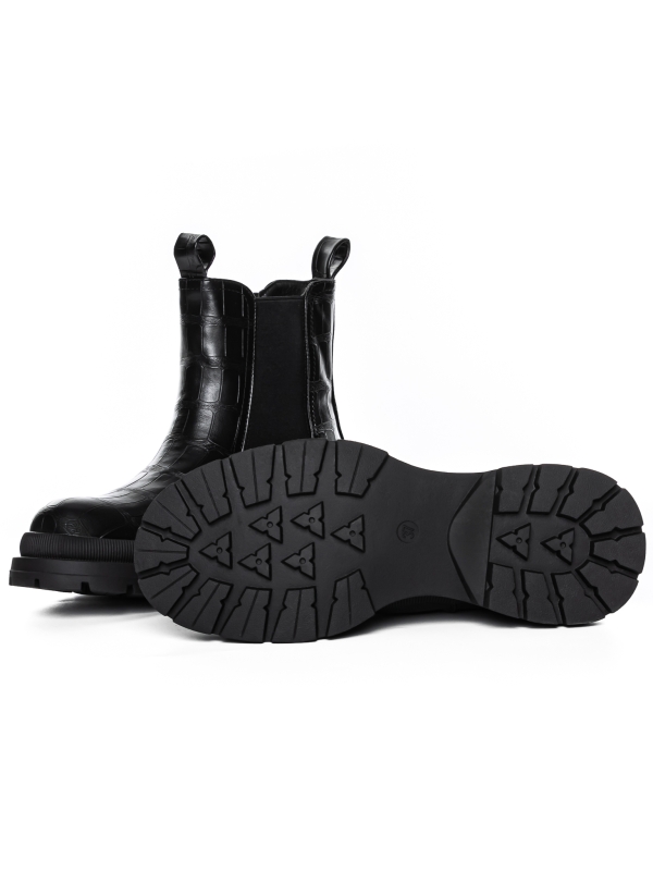 Γυναικείες μπότες Prinia μαύρα, 5 - Kalapod.gr