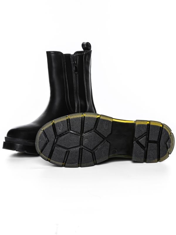 Γυναικείες μπότες Toffy μαύρα, 5 - Kalapod.gr