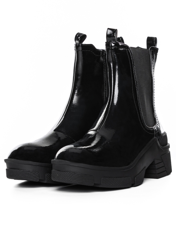 Γυναικεία μπότακια Desia μαύρα, 4 - Kalapod.gr