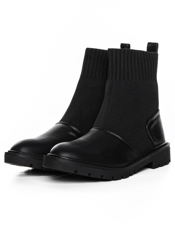 Γυναικεία μπότινια Farla μαύρα, 4 - Kalapod.gr