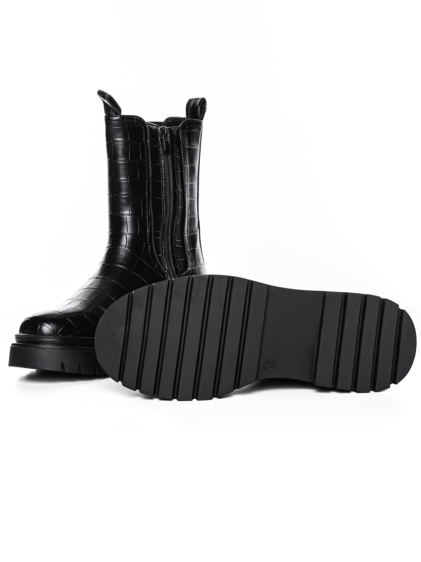 Γυναικείες μπότες  Pampa μαύρα, 5 - Kalapod.gr