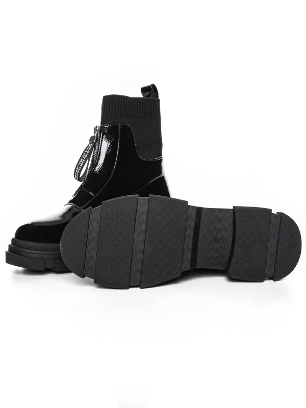 Γυναικεία μπότακια Serda μαύρα, 5 - Kalapod.gr