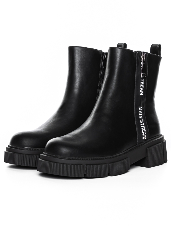Γυναικείες μπότες Sista μαύρα, 4 - Kalapod.gr