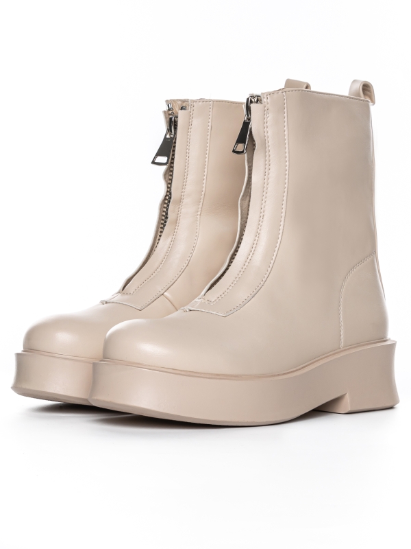 Γυναικείες μπότες   Gemina μπεζ, 4 - Kalapod.gr