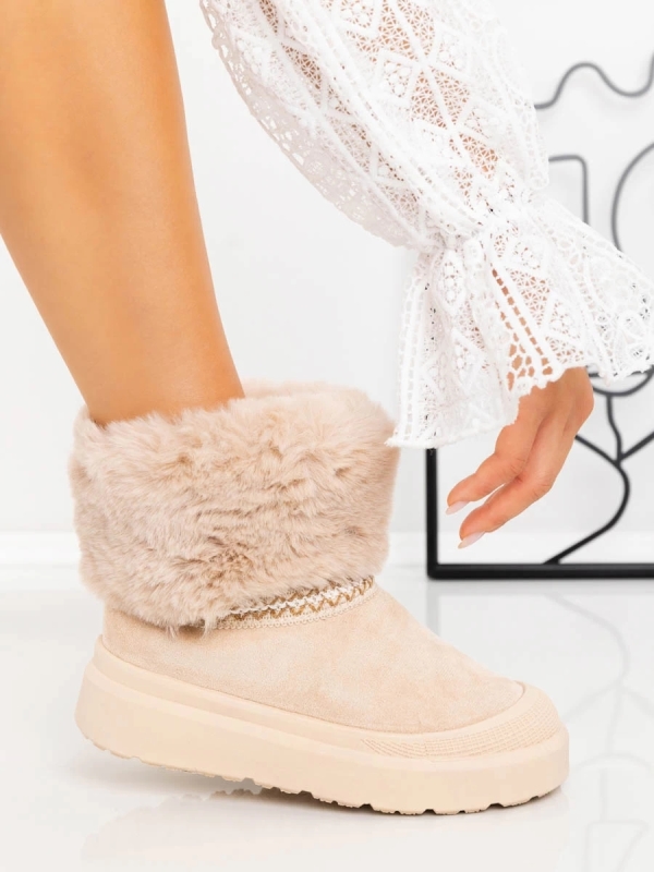 Γυναικείες μπότες UG Nelina Μπεζ - Kalapod.gr