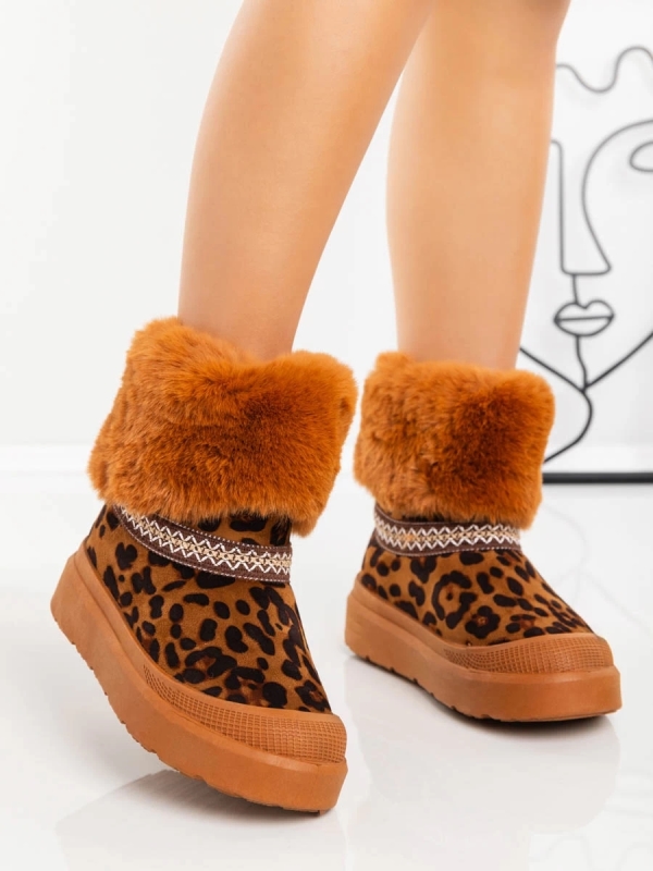 Γυναικείες μπότες UG Nelina  Λεοπάρδαλη, 2 - Kalapod.gr