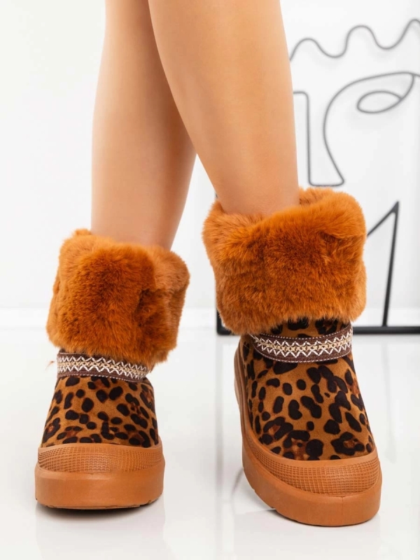 Γυναικείες μπότες UG Nelina  Λεοπάρδαλη, 3 - Kalapod.gr