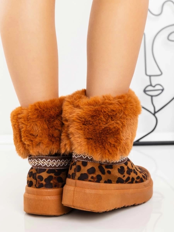 Γυναικείες μπότες UG Nelina  Λεοπάρδαλη, 4 - Kalapod.gr