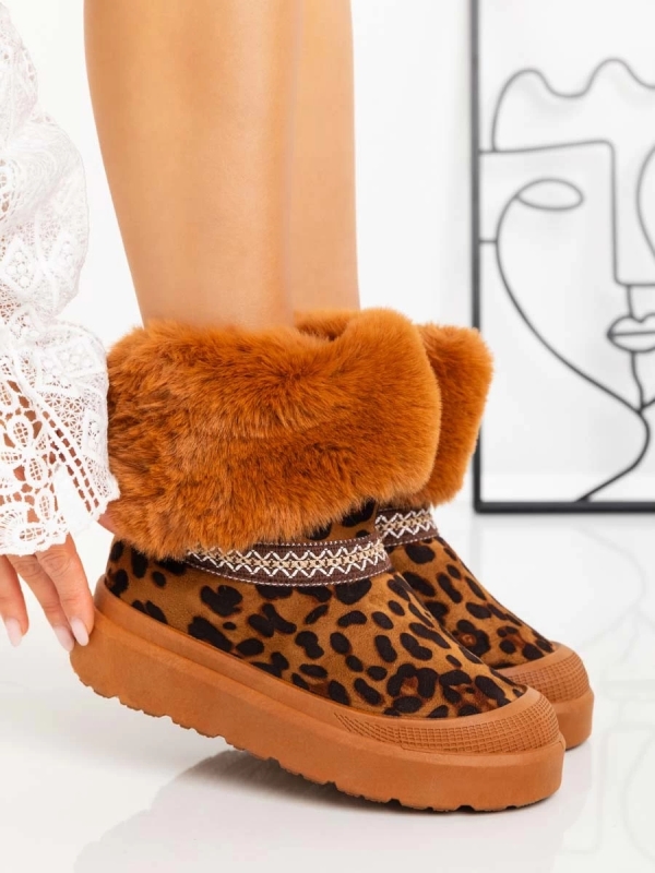 Γυναικείες μπότες UG Nelina  Λεοπάρδαλη, 5 - Kalapod.gr