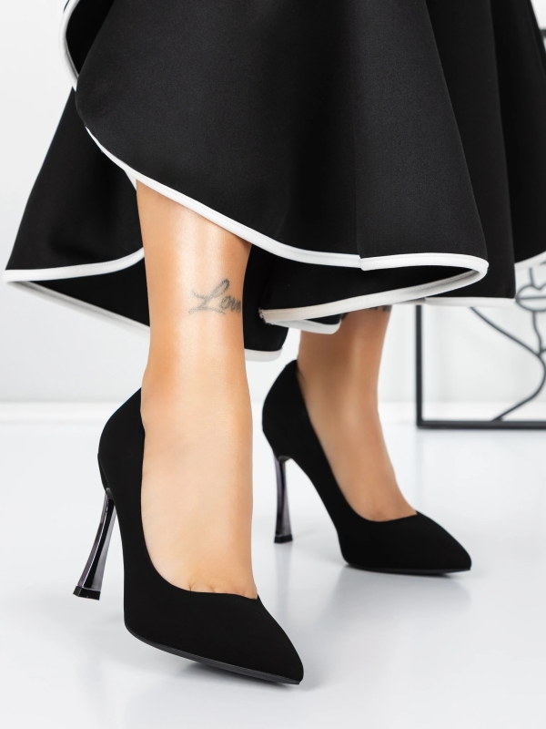 Παπούτσια στιλέτο Adorina Μαύρο, 3 - Kalapod.gr